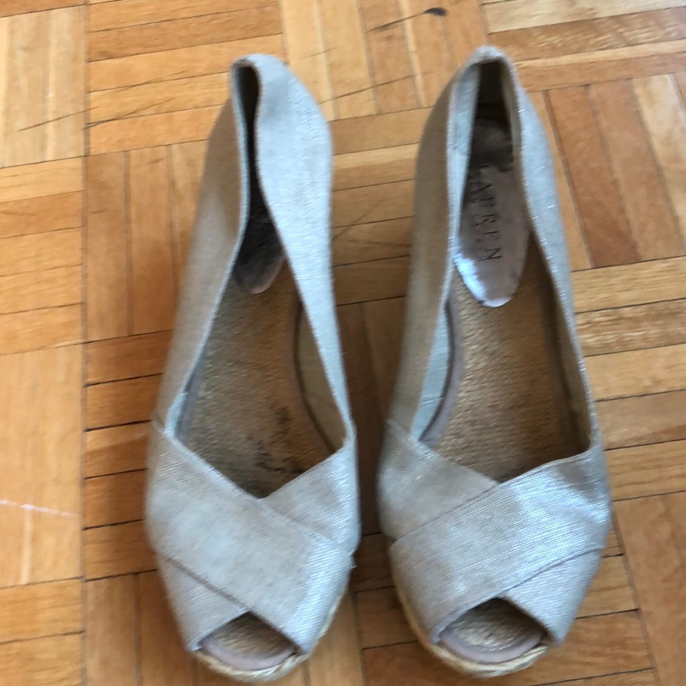 Ralph Lauren wedges. Worn3-4 times. Size 10
